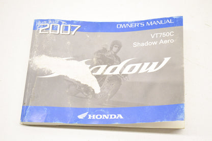 OEM Honda 31MEG630 Owner's Manual 07 VT750C Shadow Aero
