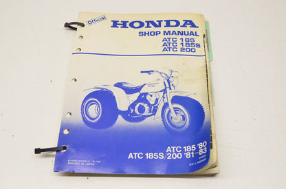 OEM Honda Shop Manual ATC 185, 185S 200