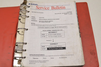 OEM Suzuki 99500-37080-03E GSX-R750 Service Manual