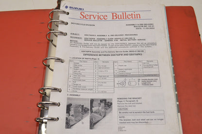 OEM Suzuki 99500-37065-03E GSX750F GSF600S Serv. Manual