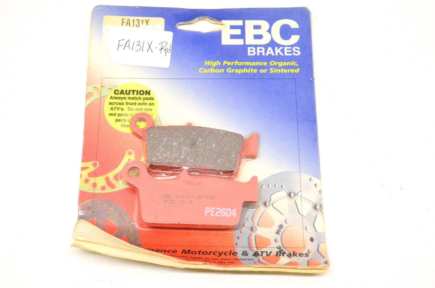 New EBC Red Brake Pad Kit NOS