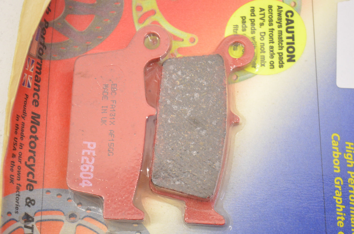 New EBC Red Brake Pad Kit NOS