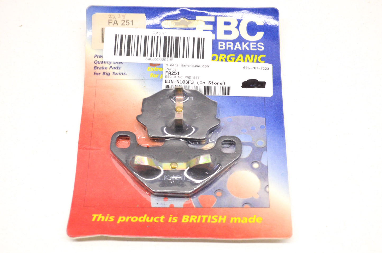 New EBC Brake Pad Kit NOS