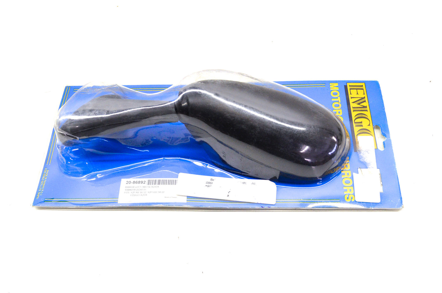 EMGO 20-86892, 4YR-26280-01 Matte Black Left Hand Replacement Mirror NOS