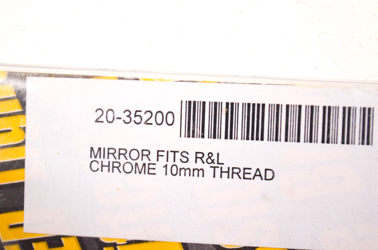 New Emgo Universal Long Stem Chrome Mirror 10mm Thread NOS