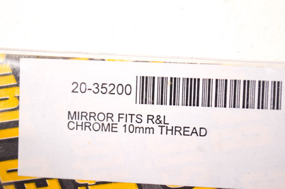 New Emgo Universal Long Stem Chrome Mirror 10mm Thread NOS