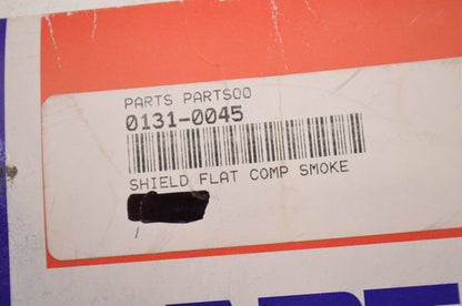 Parts Unlimited 0131-0045 Flat Face Shield Five Snap Smoke NOS