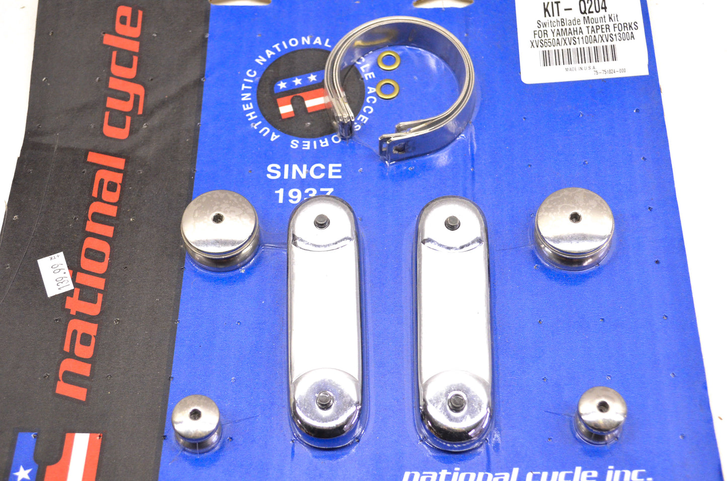 National Cycle 10-120510-000, Q204 Switchblade Mount Kit For Yamaha Taper Forks
