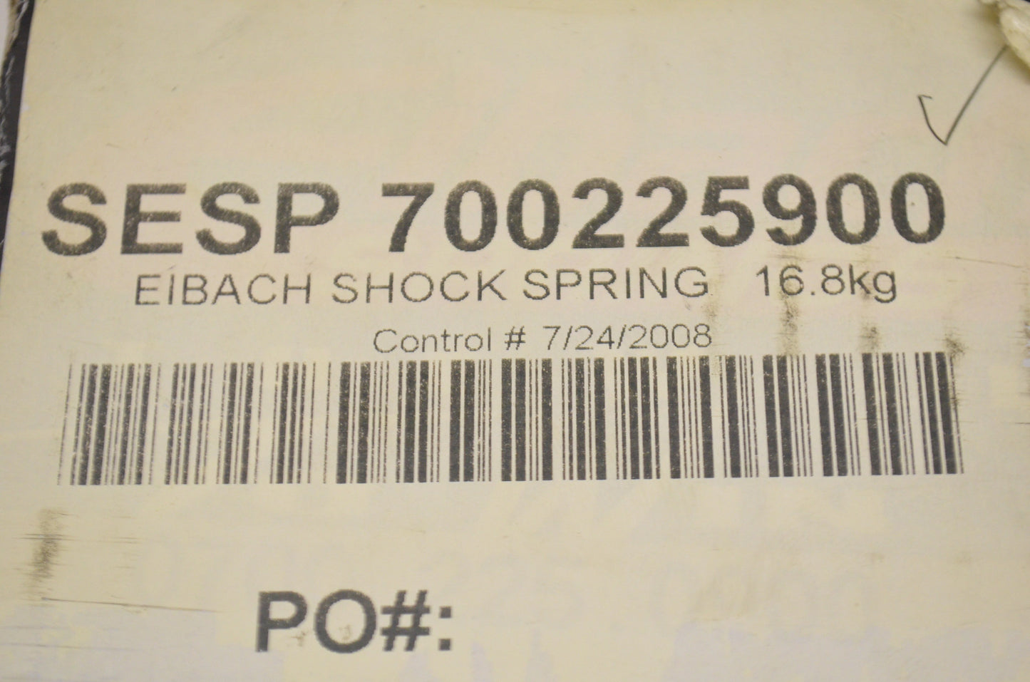 New Eibach Springs Shock Spring NOS