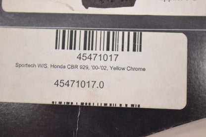 Windscreen Yellow Chrome NOS