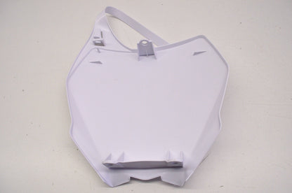 Front Number Plate White NOS