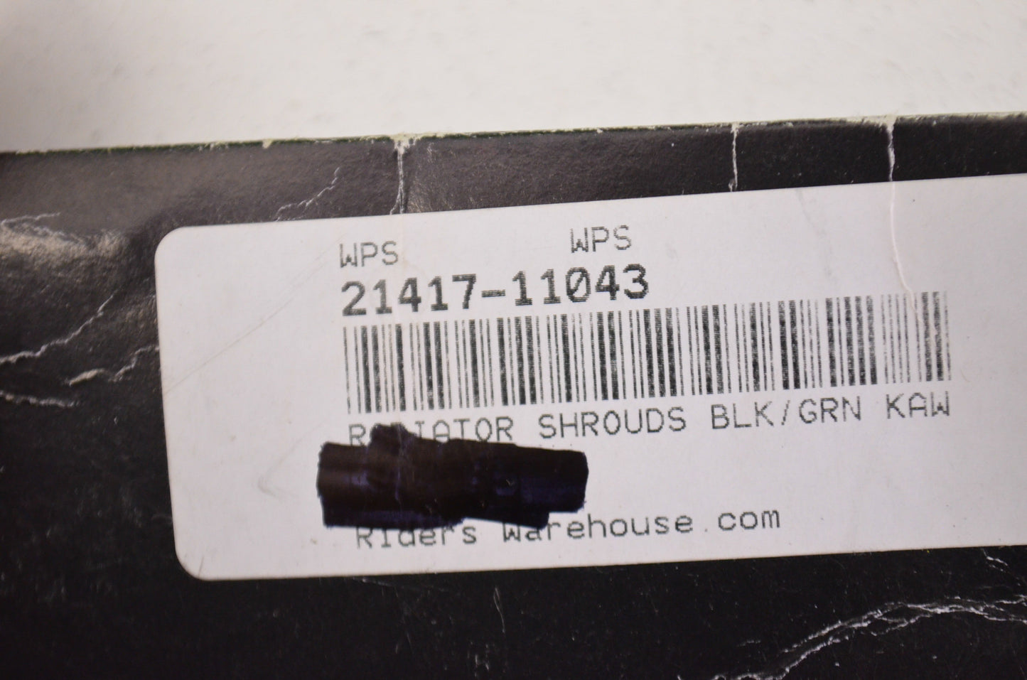 Radiator Shrouds Black/Green NOS