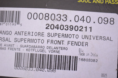 Supermoto Front Fender Blue NOS
