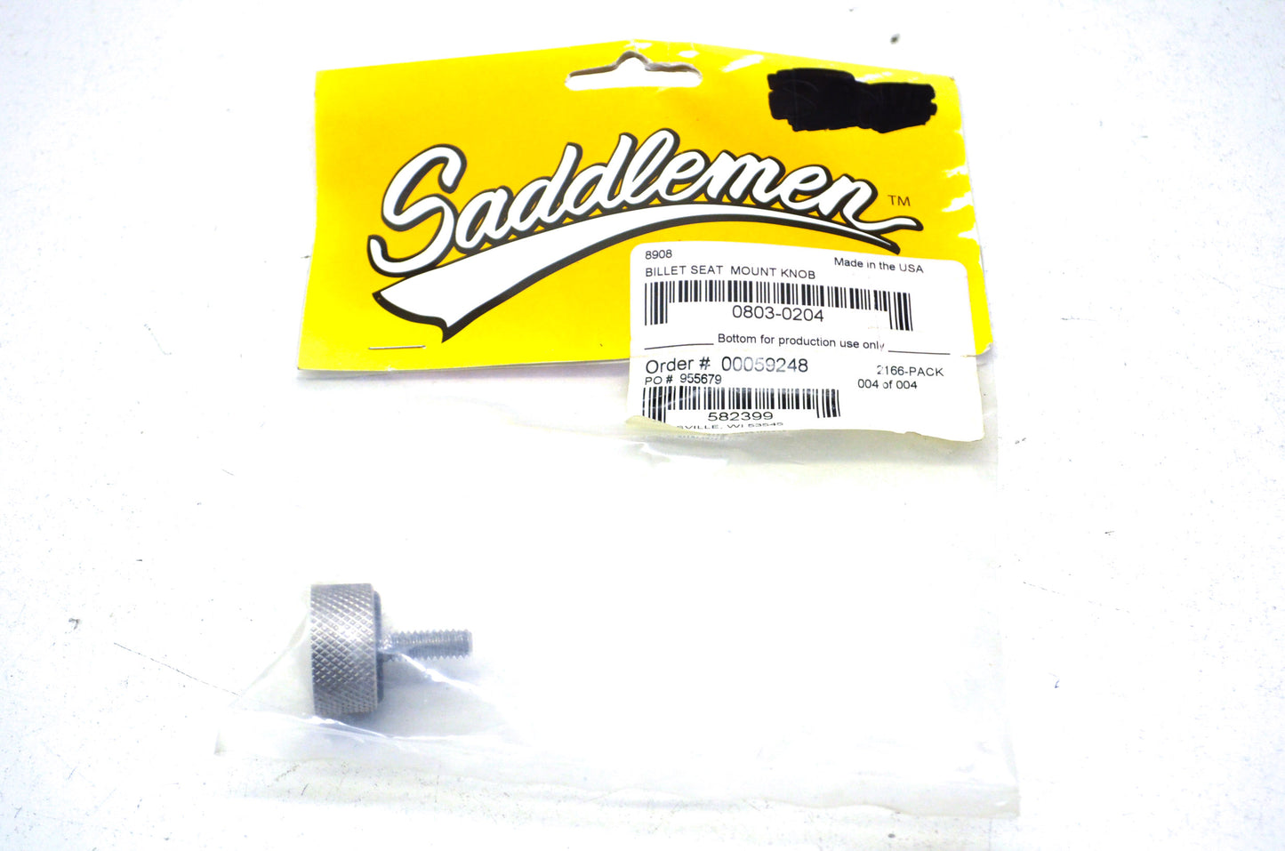 Saddlemen 8908 Billet Seat Mount Knob NOS
