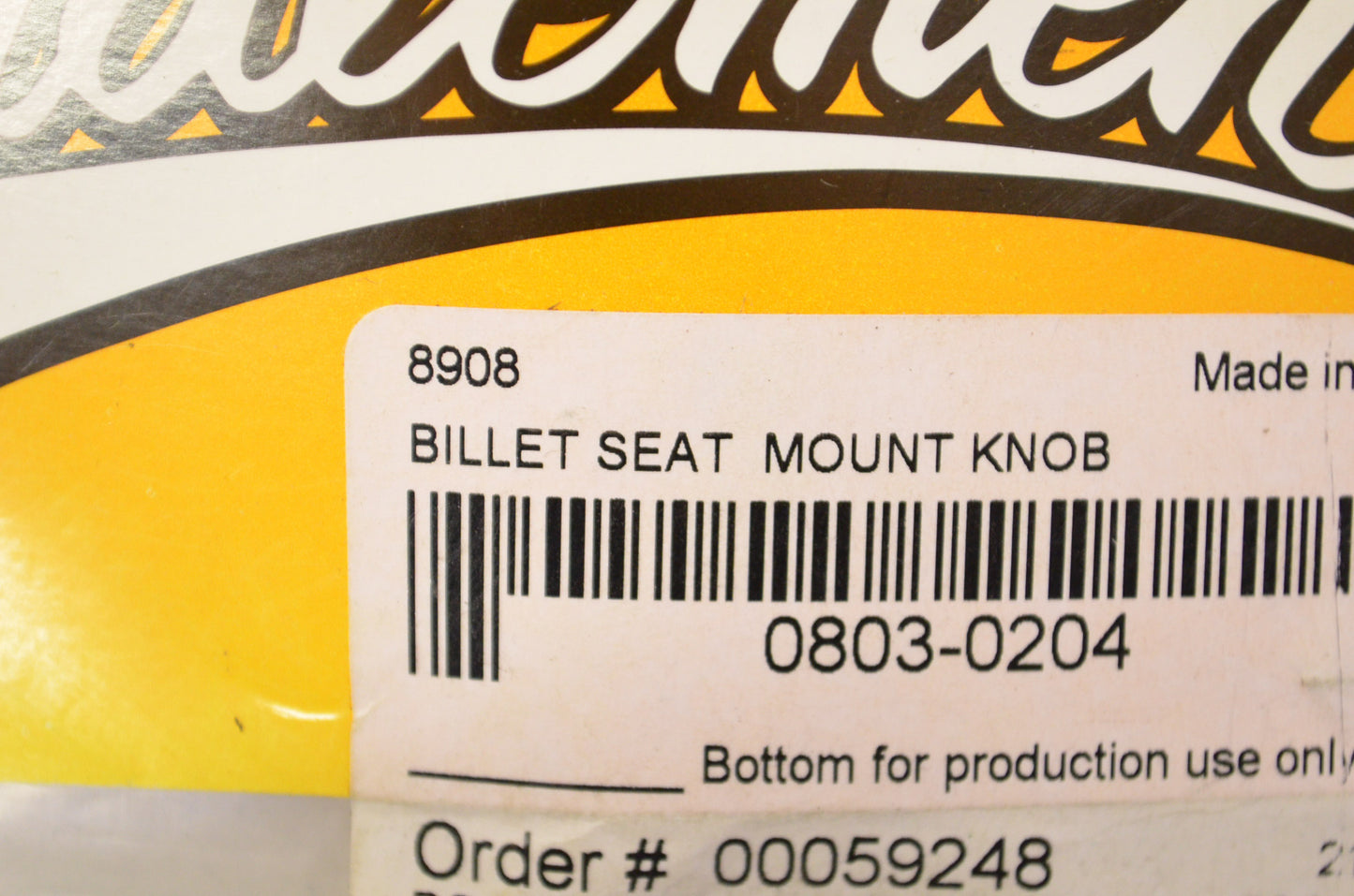 Saddlemen 8908 Billet Seat Mount Knob NOS