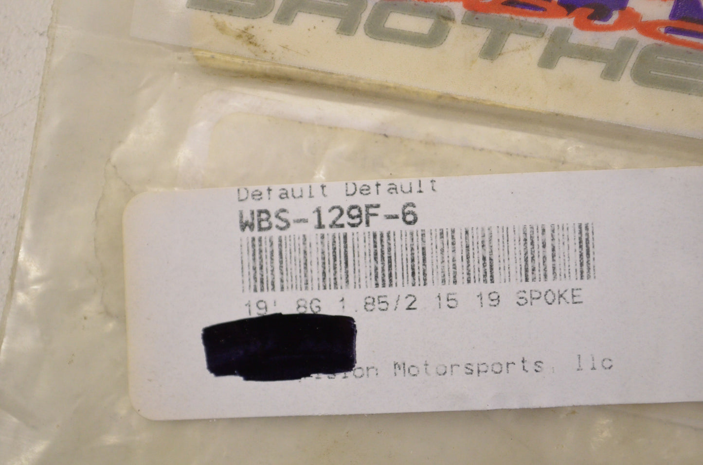 White Brothers WBS-129F-6 Spoke NOS
