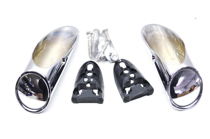 New ST-Machine Industry Pig Spotter Chrome Mirrors NOS