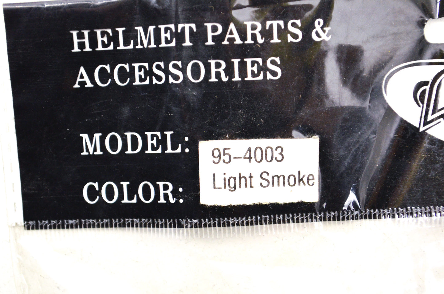New Vega Light Smoke Face Shield NOS