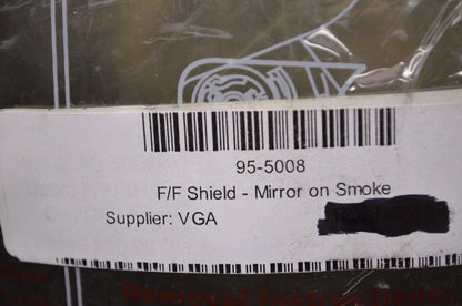 New Vega Silver Mirror Face Shield NOS