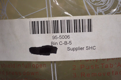 Vega 95-5006 Red Mirror Face Shield NOS