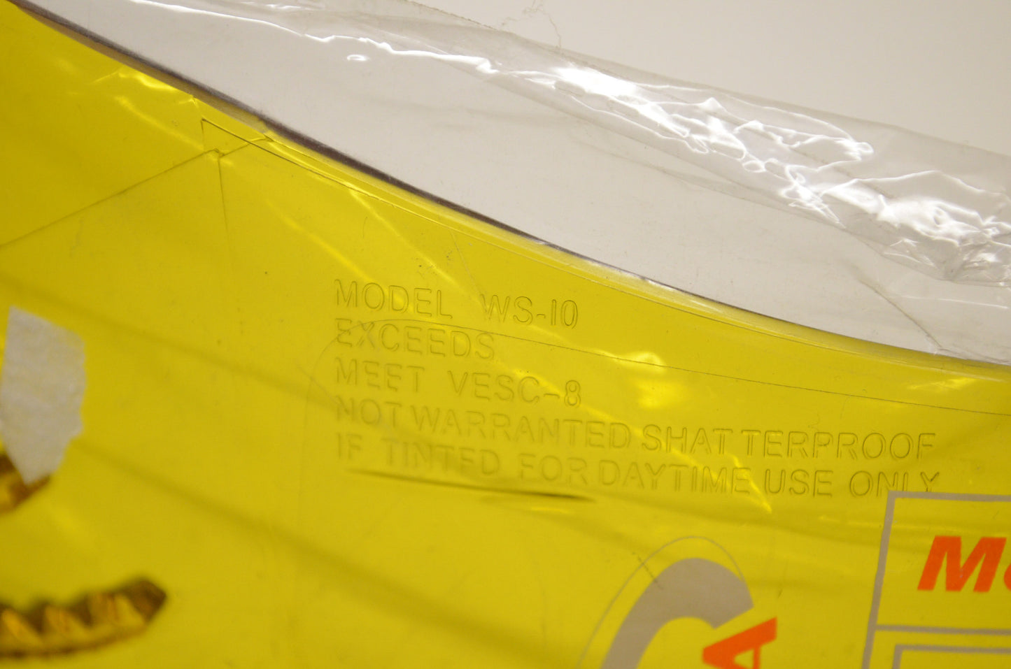 Vega 95-4004 Amber Face Shield NOS