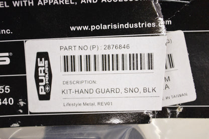 New OEM Polaris Hand Guard Kit Black NOS