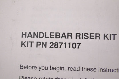 Handlebar Riser Kit 1' NOS