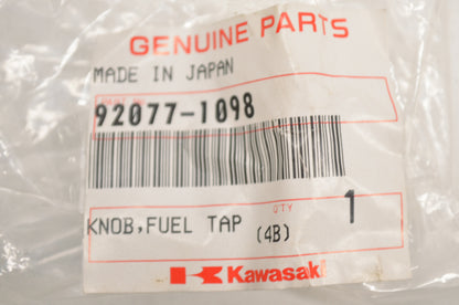 OEM Kawasaki 92077-1098 Fuel Tap Knob NOS