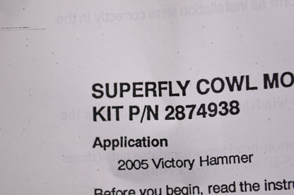 OEM Victory 2874938 Superfly Windscreen Hardware Kit NOS