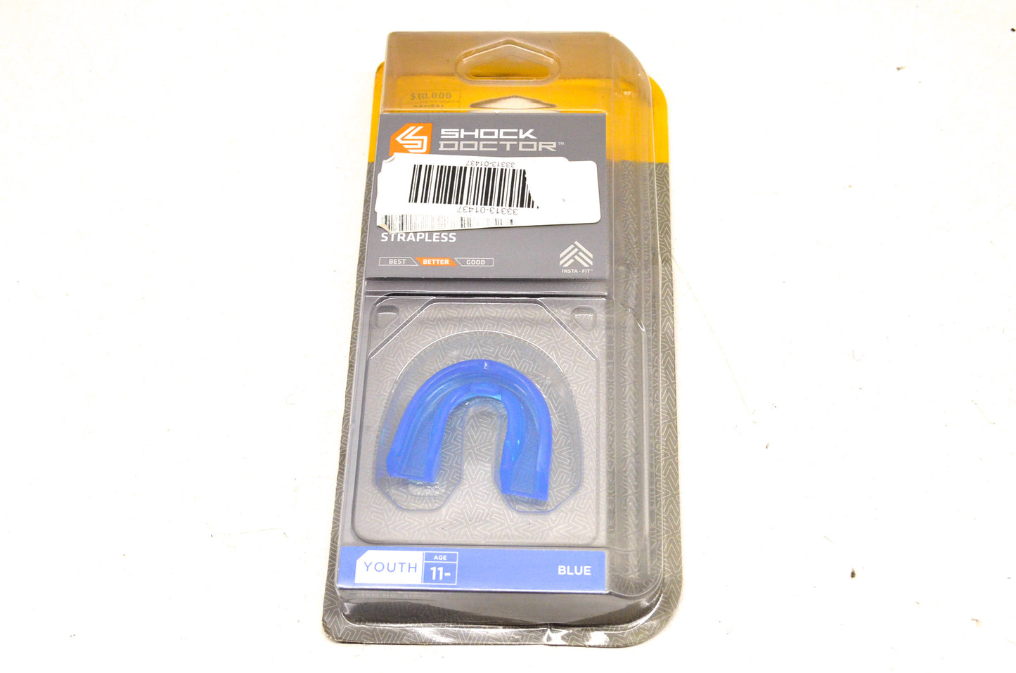 Blue Strapless Braces Mouth Guard Youth NOS