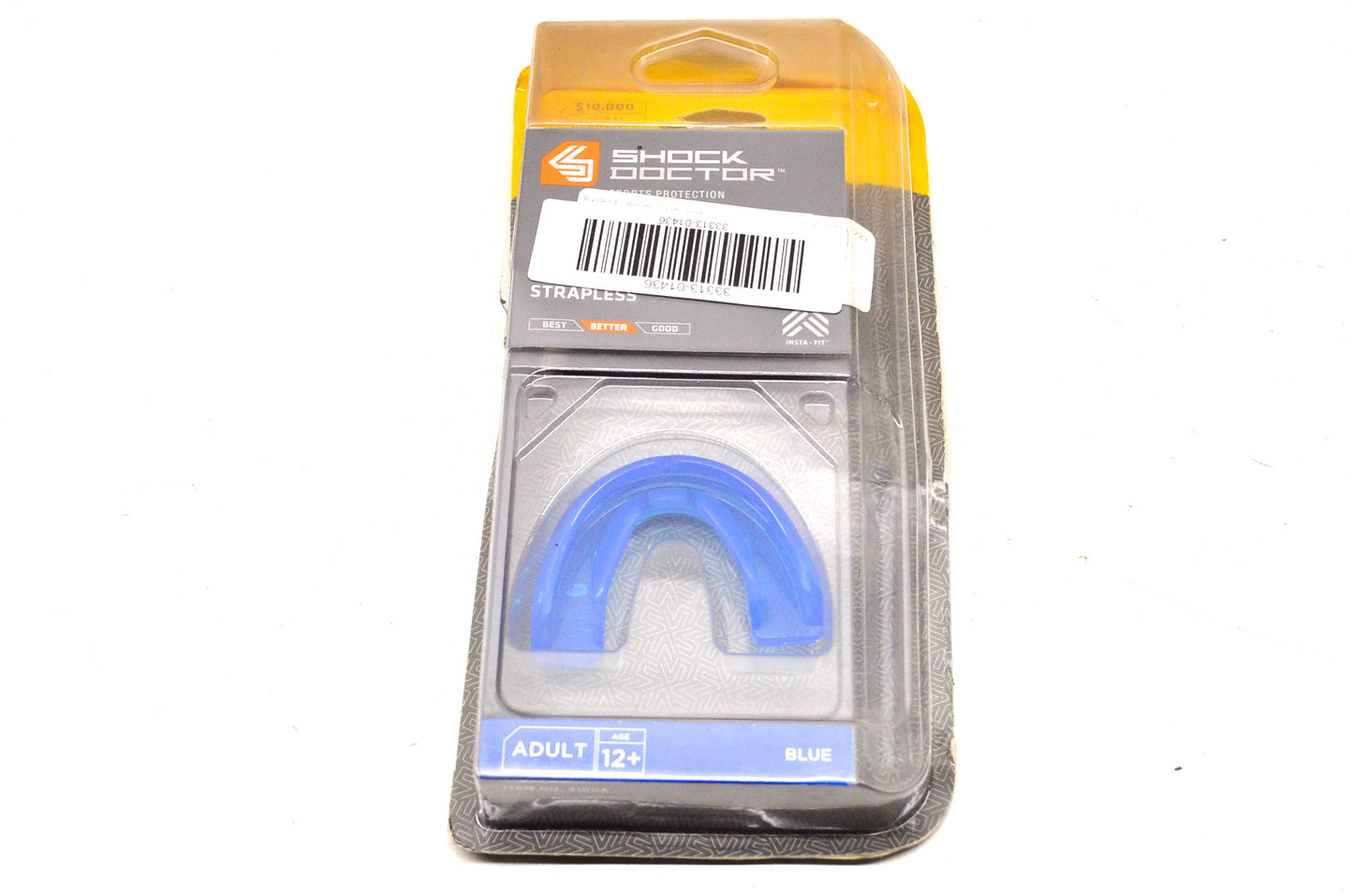 Blue Strapless Brace Mouth Guard Adult NOS