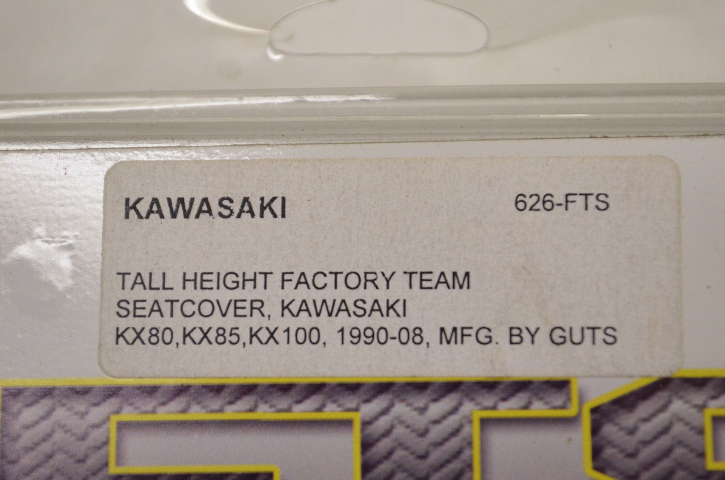 Guts 190537, 626-FTS Tall Height Factory Team Seat Cover Kawasaki NOS