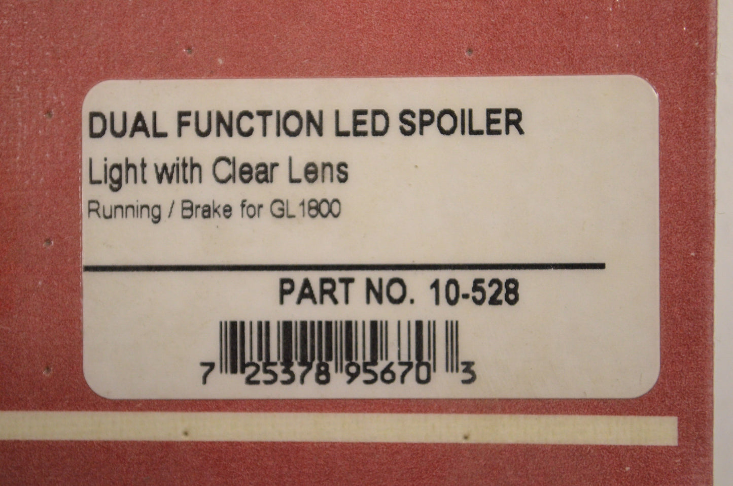 Show Chrome BB10528 Dual Function LED Spoiler Light w/ Clear Lens NOS