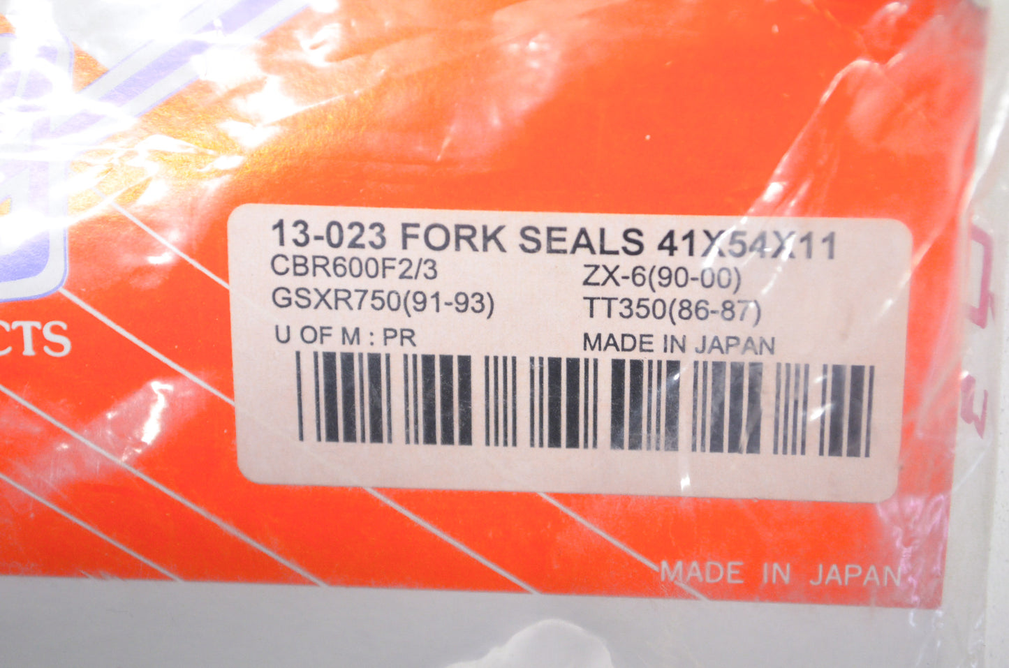 Shindy 13-023, FS-023 Fork Seal Kit NOS