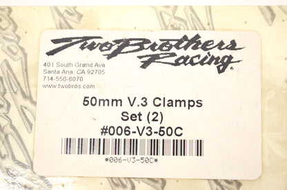Two Brothers Racing 006-V3-50C Clamp Kit 50mm. NOS