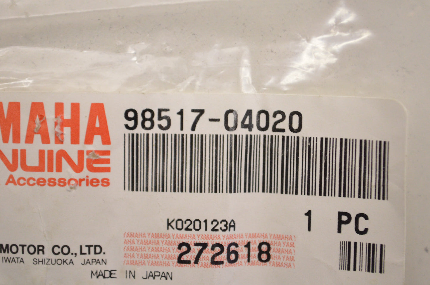 OEM Yamaha 98517-04020-00 Pan Head Screw Qty 2 NOS