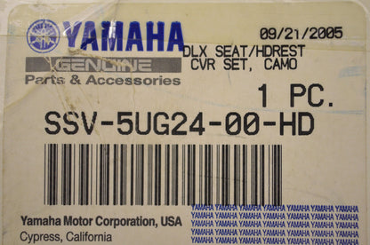 New OEM Yamaha Seat/Headrest Cover NOS