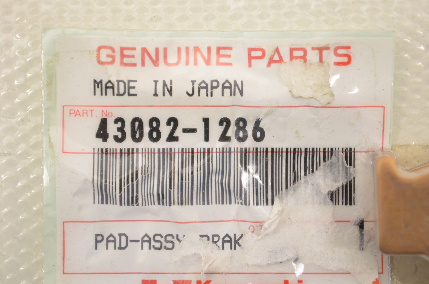 New OEM Kawasaki 43082-1286 Brake Pad Assembly NOS