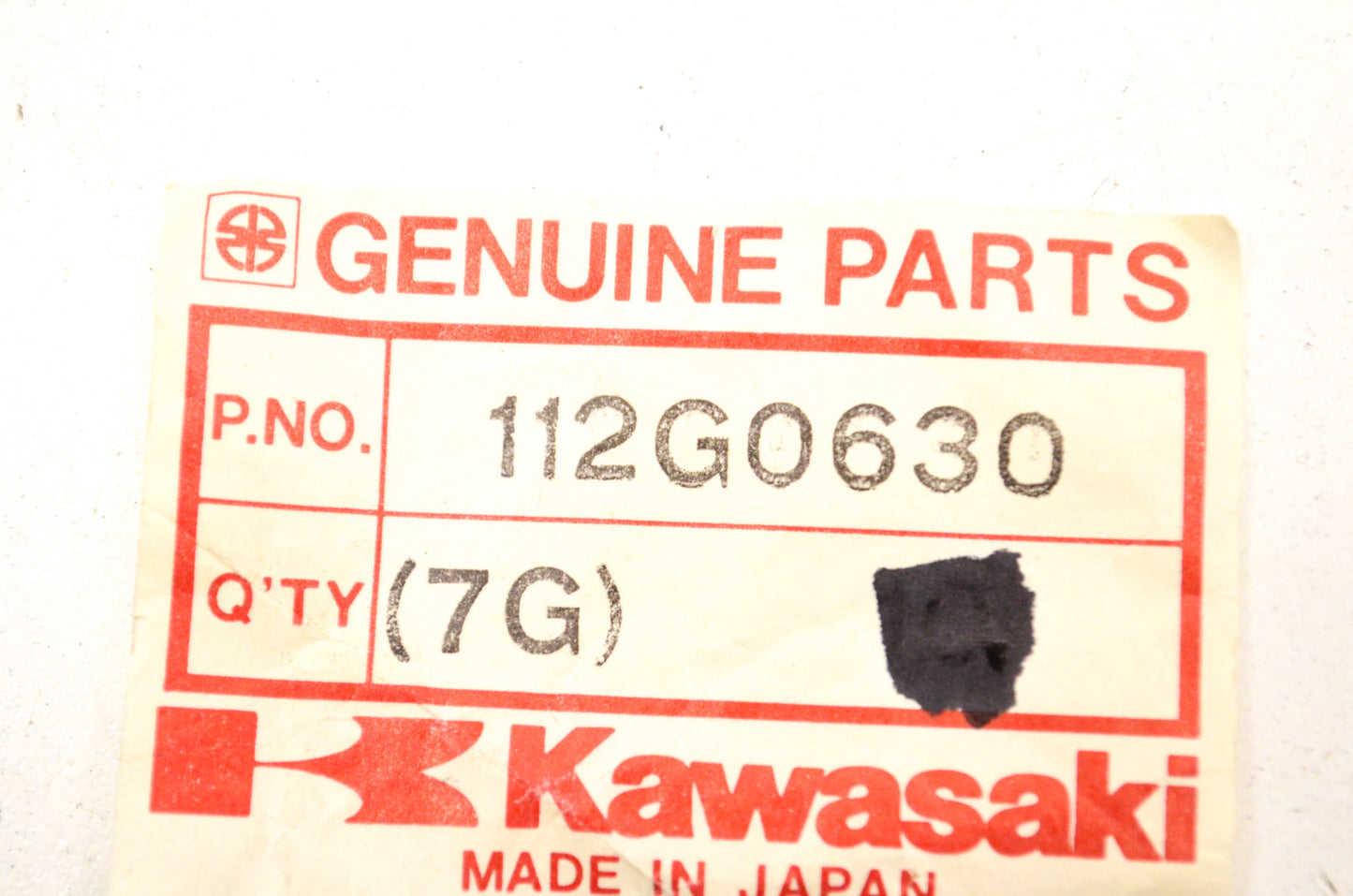 OEM Kawasaki 112G0630 Upset Bolt Qty 3 NOS