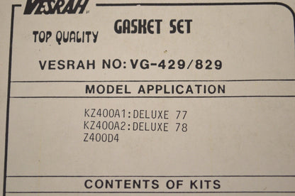 Vesrah VG-429, 16-6150 Gasket Kit NOS
