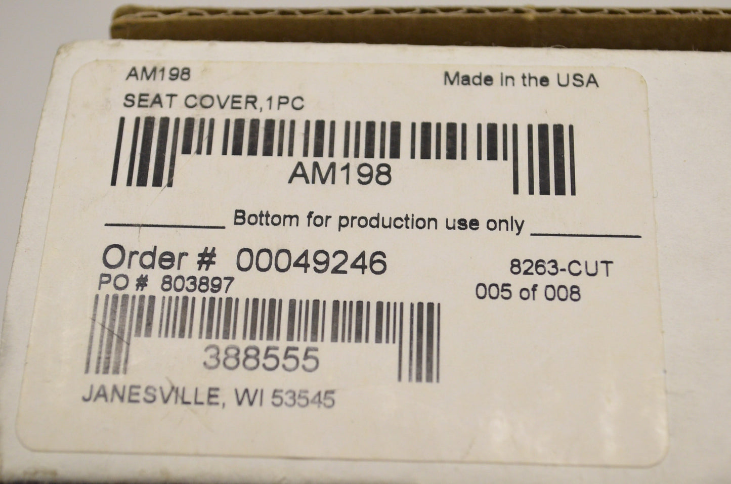 Suzuki SaddleSkin Seat Cover Black NOS
