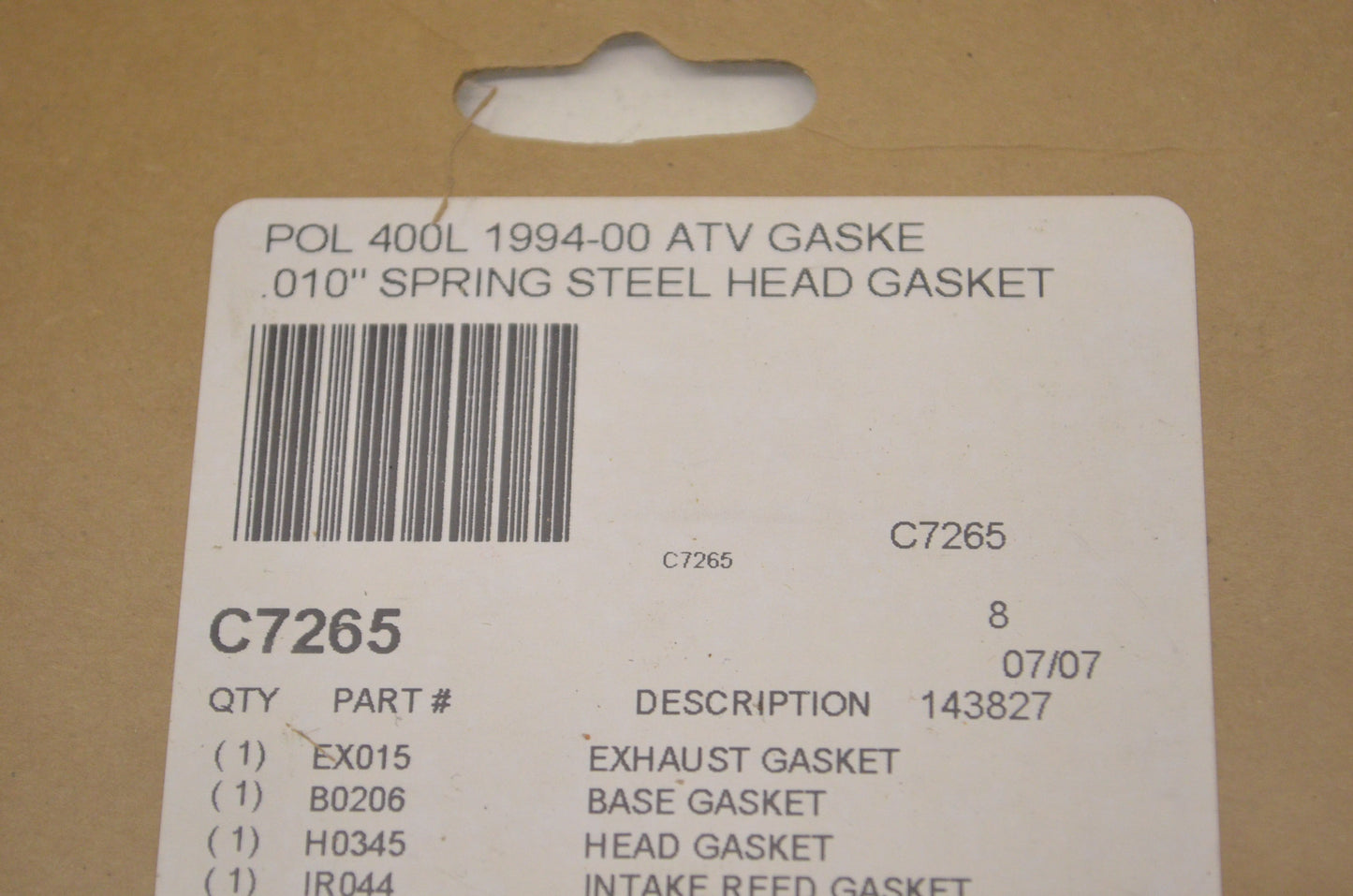 Gasket Kit NOS
