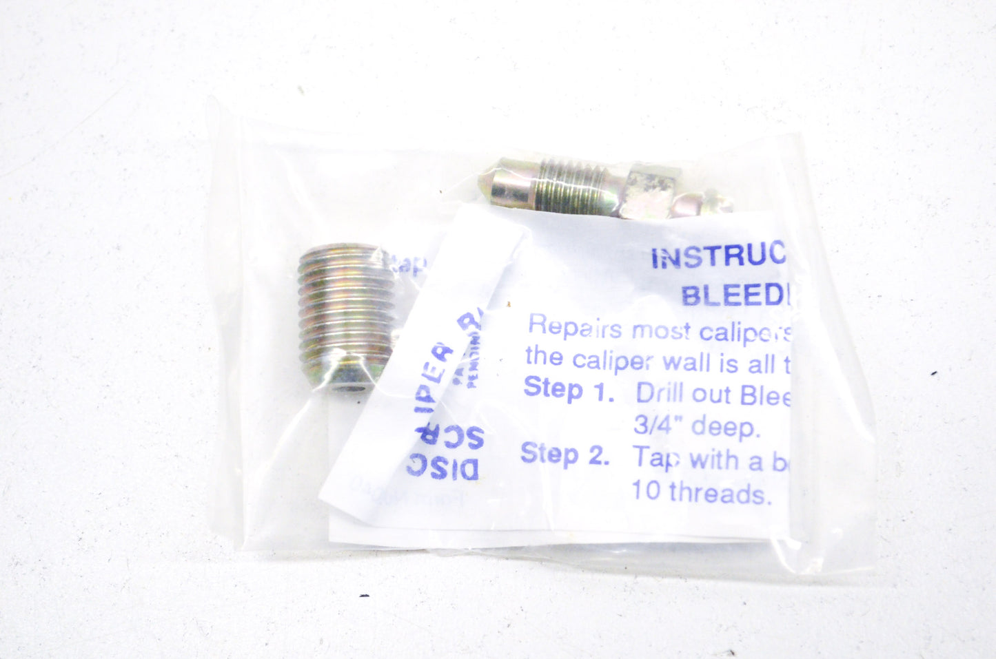 Bleeder Screw Repair Kit NOS