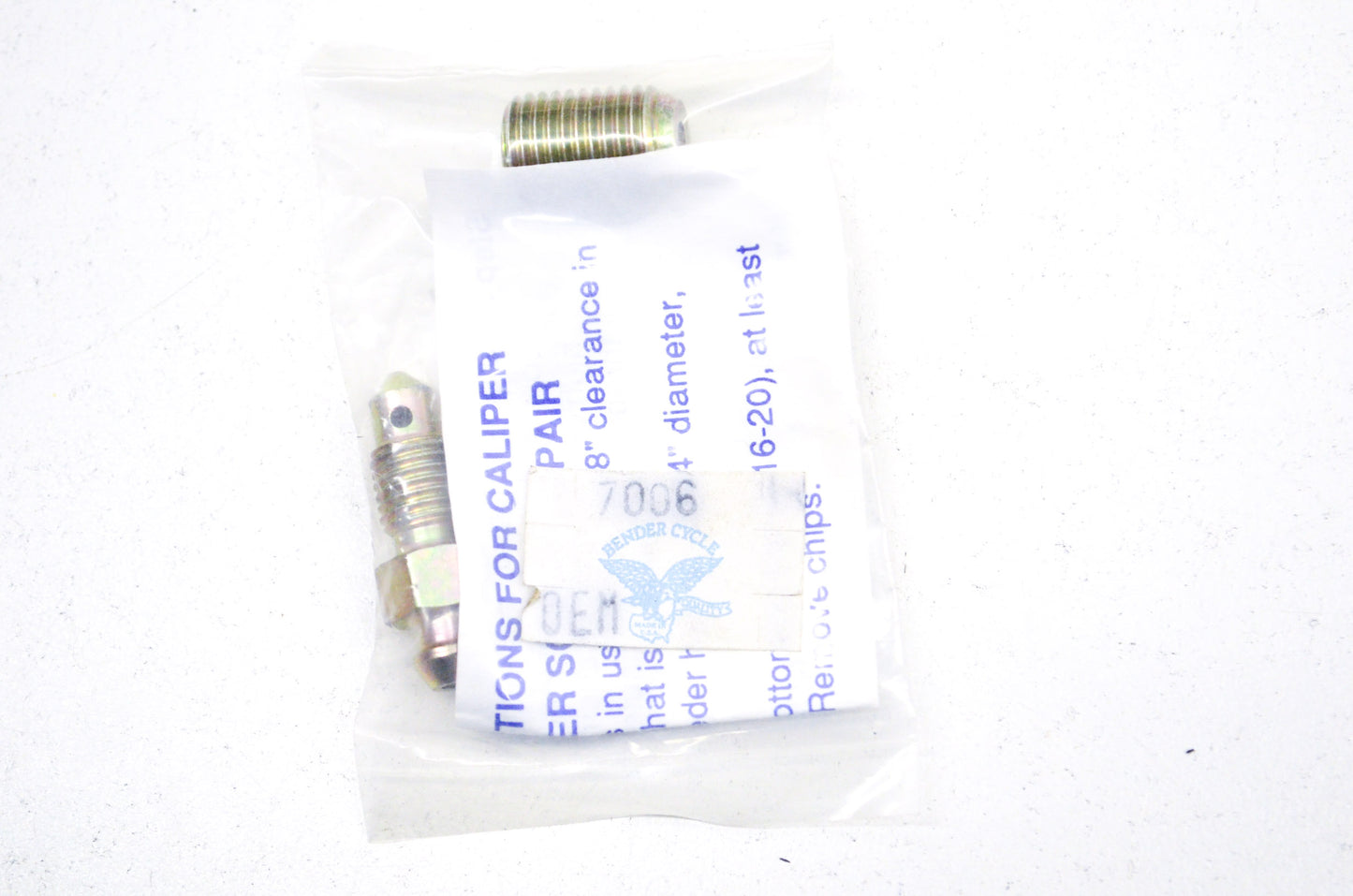 Bleeder Screw Repair Kit NOS