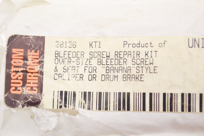 Bleeder Screw Repair Kit NOS