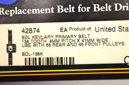 New Custom Chrome Drive Belt NOS
