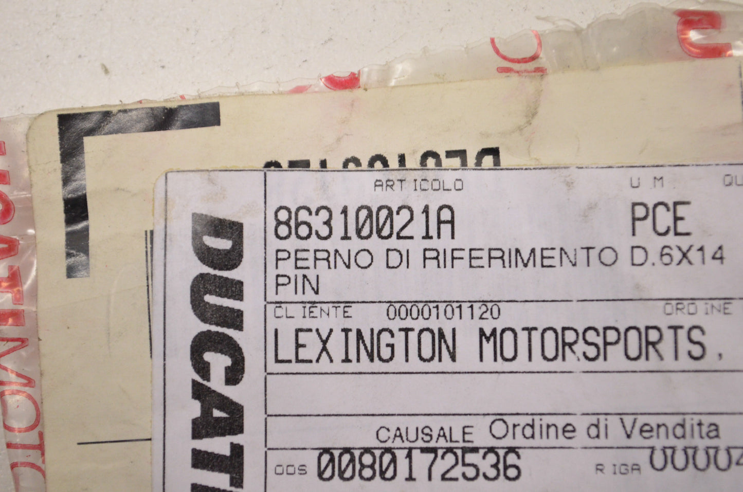OEM Ducati 86310021A Pin NOS
