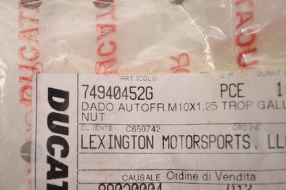OEM Ducati 74940452G Nut NOS
