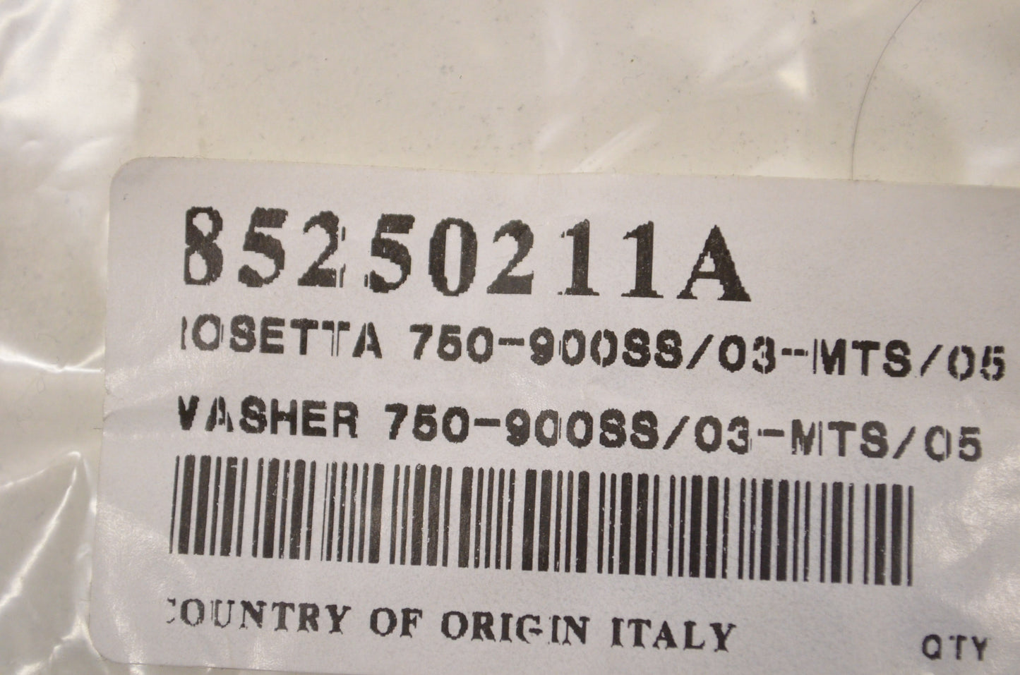 OEM Ducati 85250211A Washer Qty 2 NOS