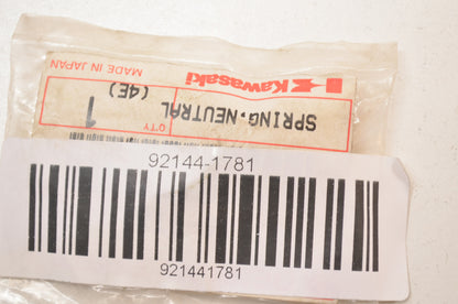 OEM Kawasaki 92144-1781 Neutral Lever Spring NOS
